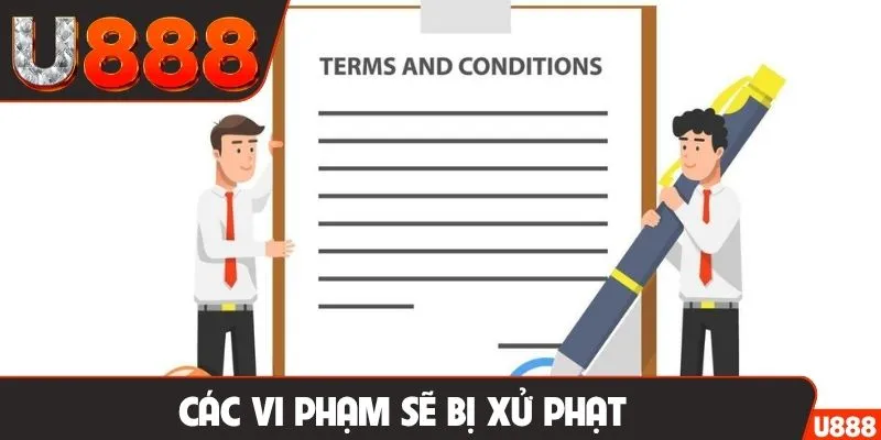 Các vi phạm sẽ bị xử phạt