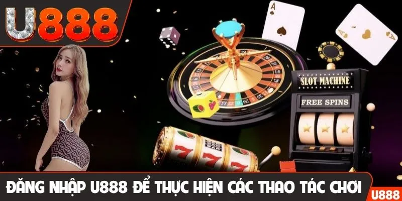 Đăng nhập U888 để thực hiện các thao tác chơi