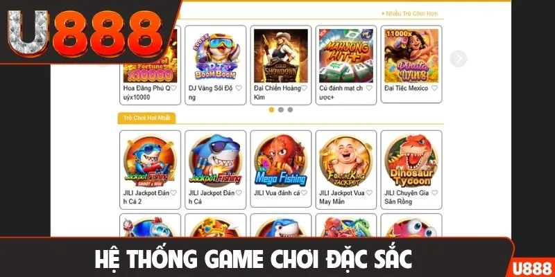 Hệ thống game chơi đặc sắc