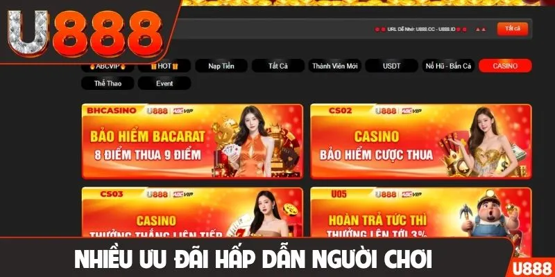 Nhiều ưu đãi hấp dẫn người chơi