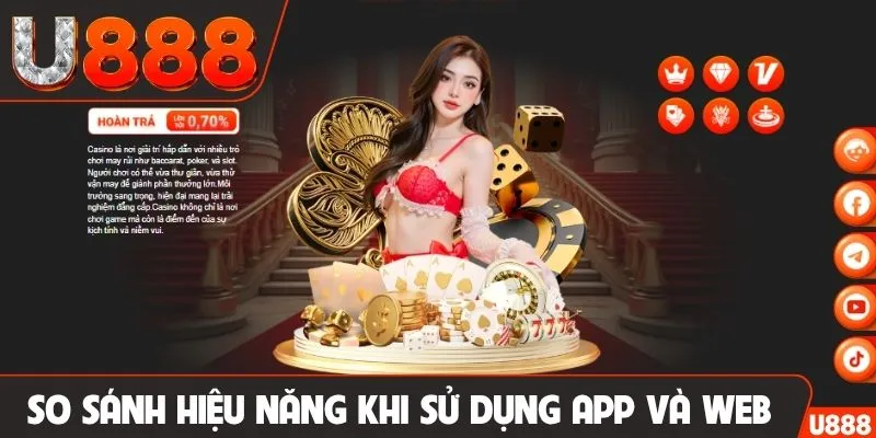 So sánh hiệu năng khi sử dụng app và web